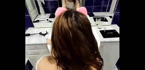  Sweetheart Passion Fucks Passionately With Lover In The Bathroom - Amateur Video